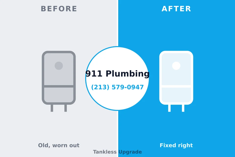 Before and after: plumbing repair West Pittston, PA